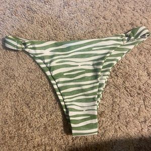 Zebra print bikini bottoms